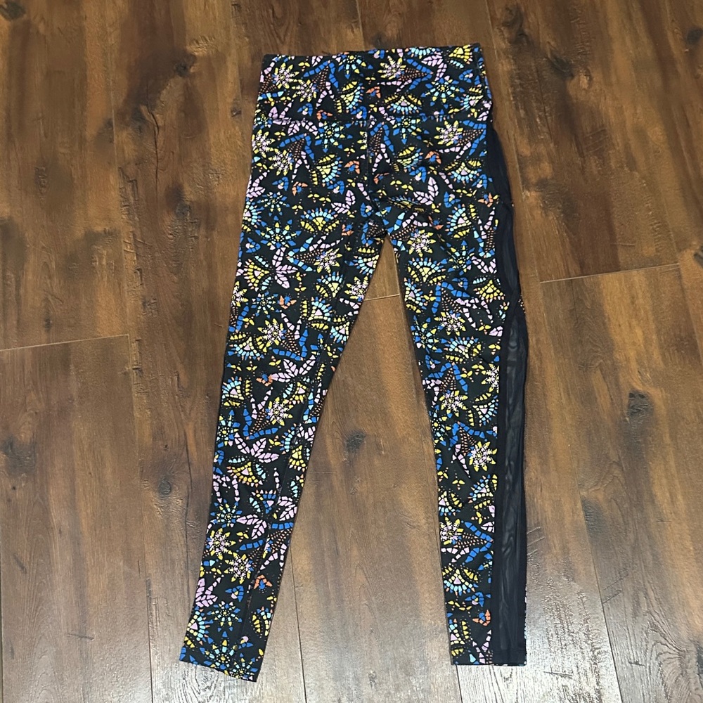 Free People Movement Women's Liza Medium Ditsy Retro Mesh Full Length Leggings